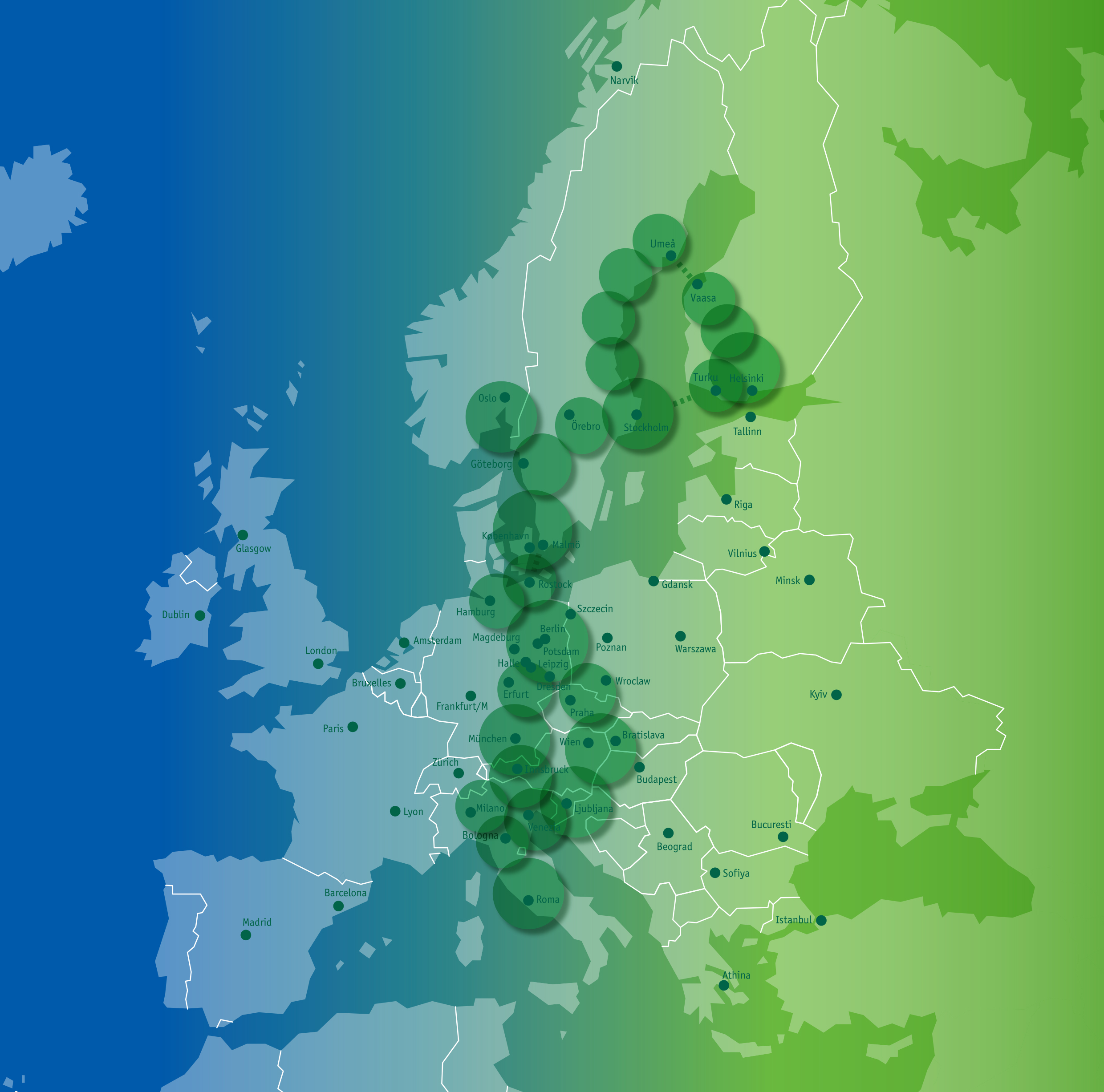 Map of the Scandria corridor
